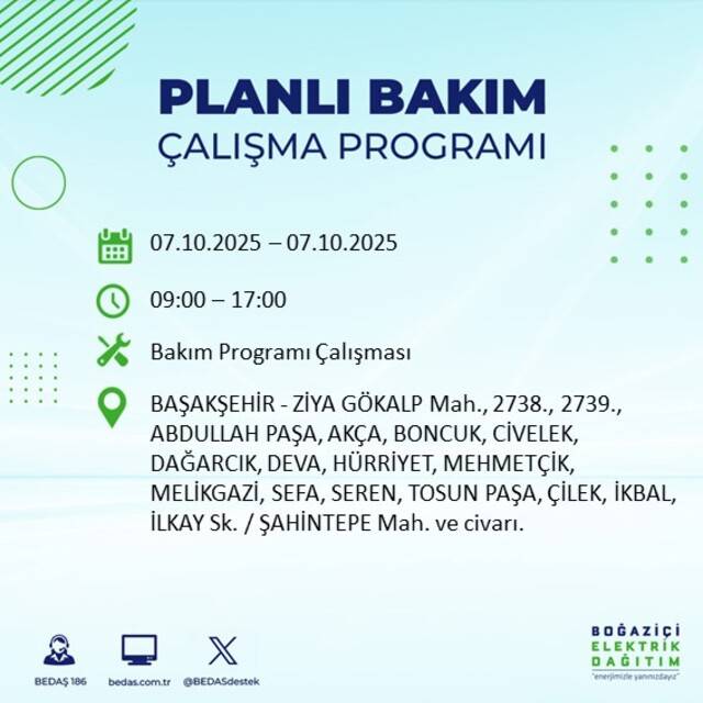 Bugün İstanbul karanlığa bürünecek! BEDAŞ açıkladı: 23 ilçede elektrikler kesilecek 8